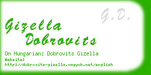 gizella dobrovits business card